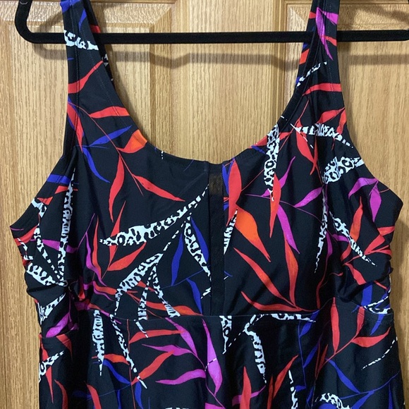 New Longer Length Tankini Top Swimsuits For All Plus Size 22 - Picture 2 of 3